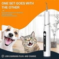 thumbnail image 3 of Dog Ultrasonic Toothbrush Cleaner, Pet Plaque Remover for Teeth with 3 Modes Rechargeable Dog Teeth Cleaning Kit for Dog and Cat Tartar Remover for Te, 3 of 5