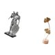 thumbnail image 5 of Figura de escritorio,Estatua de caballero,estatuilla,escultura,artesanía,decoración de escritorio,Escultura de hojas,Estatua de hoja de metal Escultura de hoja Decoración del hogar,Figura de, 5 of 8