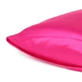 thumbnail image 3 of Fuchsia Dreamy Set of 2 Silky Satin King Pillowcases, 3 of 6