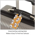 thumbnail image 3 of Square 2Pack PU Leather Lucky Cats Fish Cruise Luggage Tag with Privacy Cover and Name ID Tag for Travel Handbags Backpacks Luggage Tags, 3 of 6
