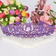 thumbnail image 5 of Silver Crystal Tiara Crown Headband Princess Elegant Crown with combs for Women Girls Bridal Wedding Prom Birthday Party, 5 of 8
