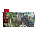 thumbnail image 3 of Ryvnso Mailbox Cover Zebra and Palm Trees Magnetic Mailbox Wrap Standard Size 21x18 Inch, 3 of 8