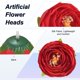 thumbnail image 2 of Uxcell Paquete de 30 Cabezas de Camelia Artificial, Cabeza de Camelia de Seda Falsa de 1.3 Pulgadas para Boda/Ramo/Pared de Flores [Rojo, 3.5cm], 2 of 7