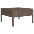 thumbnail image 2 of vidaXL 6 Piece Patio Lounge Set with Cushions Poly Rattan Brown, 3094371, 2 of 8
