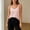 Red, variant on Women Pajama Tops Striped Sleeveless Tank Built In Bra Stretch Daily Layering Sleep Top