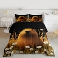 thumbnail image 2 of jejeloiu Cute Daisy Floral Bedding Comforter Set,Brown Capybara Kapibra Twin Comforter Sets,Rustic Plant Bedding Set For Boys Girls,Microfiber Bedroom Decor Reversible,2 Pieces, 2 of 8