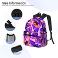 thumbnail image 5 of Gaeub Tropics Leaf School Backpack Waterproof Bookbag for Men Women College High School Bags, 5 of 8