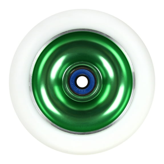 Green Metal Core 100mm Scooter Wheel For Phoenix MGP Razor Lucky, With Bearings