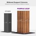 thumbnail image 4 of PURPLE LEAF 12 X 24 Outdoor Hardtop Gazebo Patio Galvanized Steel Double Roof Permanent Canopy Teak Finish Coated Aluminum Frame Pavilion Netting, 4 of 9