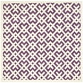 thumbnail image 6 of SAFAVIEH Chatham CHT719F Handmade Purple / Ivory Rug, 6 of 9