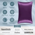thumbnail image 5 of Bare Home Satin Pillowcase Set of 2 - Silky Soft for Hair and Skin - Envelope Closure - Standard, Plum, 5 of 9