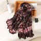 thumbnail image 3 of Chal de pashmina de algodón de marca de lujo para otoño, bufandas cálidas para mujer, diseño estampado, pañuelo de playa, estolas, bufanda 2023, 3 of 4