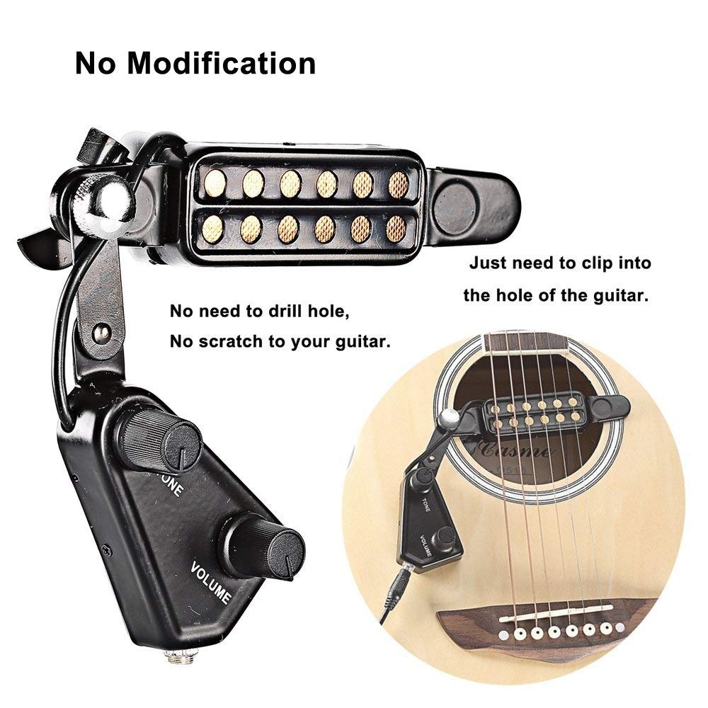 acoustic guitar pickup with volume control