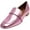Baby Pink / Baby Pink, variant on Malone Souliers Women's Jane Nappa Flat Baby Pink / Ankle-High Leather Shoe - 7M