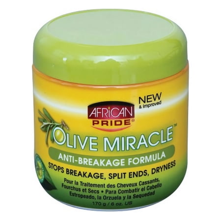 African Pride Olive Miracle Anti-Breakage Formula 6 Oz. Pack of 6