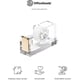 thumbnail image 5 of Dispensador de cinta adhesiva - Dispensador dorado de escritorio para cinta adhesiva transparente - Accesorio decorativo para el hogar, la escuela o el trabajo, 5 of 5