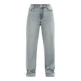 thumbnail image 4 of No Boundaries High Rise Baggy Wide Leg Jeans, 32" Inseam, Women's and Women's Plus Sizes XXS-4X, 4 of 5