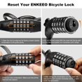 thumbnail image 5 of 5 Digit Code Bicycle Lock, 1200mm * 12mm, Anti-theft, Bike Security Accessory, Steel Cable, Cycling, 5 of 5
