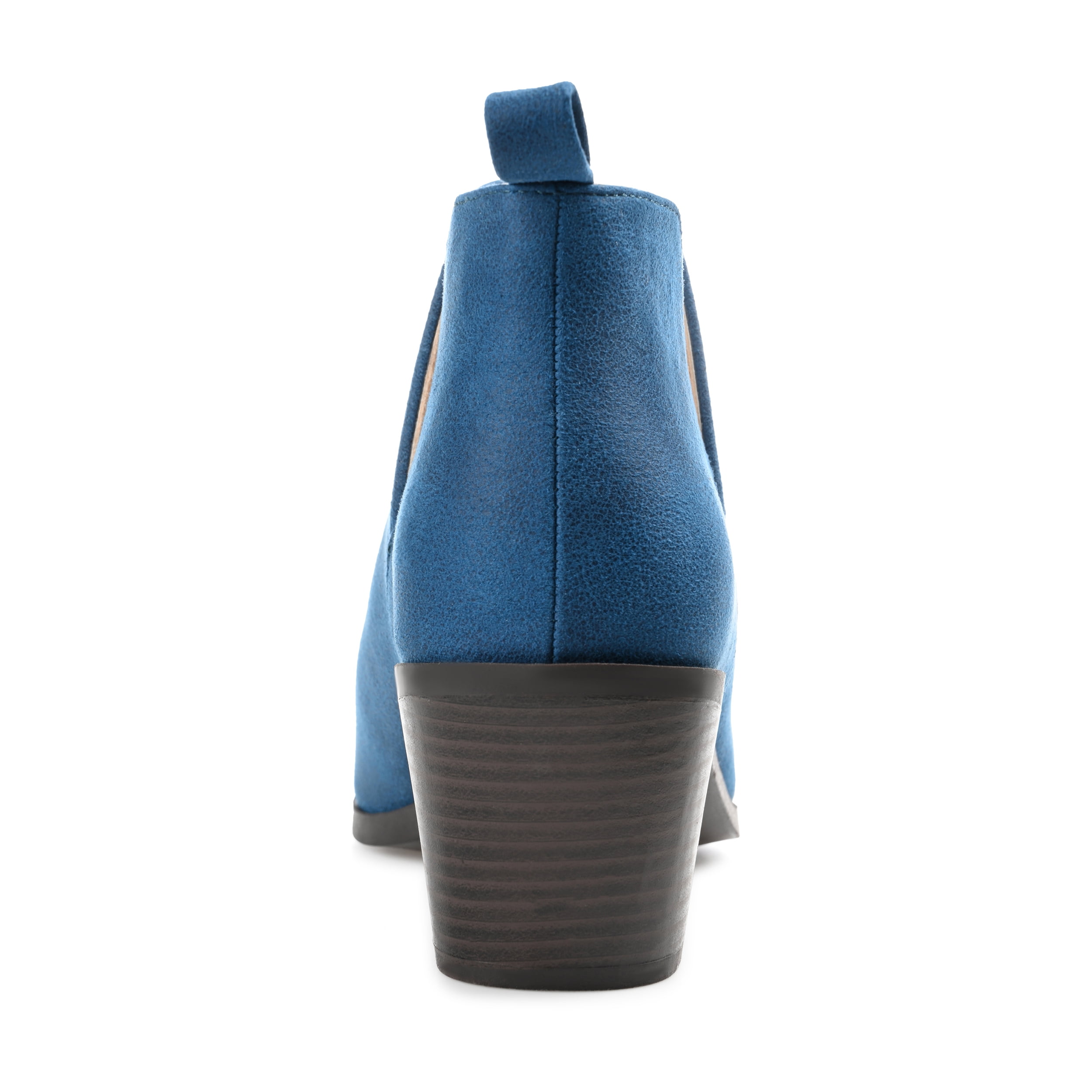 Journee Womens Lola Pull On Stacked Heel Booties, Widths Available