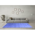 thumbnail image 3 of Ahgly Company Machine Washable Indoor Rectangle Oriental Blue Industrial Area Rugs, 8' x 10', 3 of 4