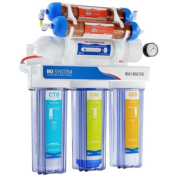Water Treatment System for Aquarium and Hydroponics 6 Stage 100 GPD (Gallon Per Day) Pure Water