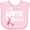 AD-Pink, variant on Inktastic Breast Cancer Awareness My Auntie is a Fighter Boys or Girls Baby Bib