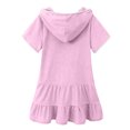 thumbnail image 4 of Grblisyd Girls Swim Cover Up Kids Swimsuit Coverup Terry Zip-Up Beach Bathing Suit Wraps, 4 of 7