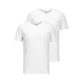 thumbnail image 1 of Jack & Jones Camiseta para Hombre, Pack de 2 - JACBASIC V-NECK TEE, Manga corta, lisa, algodón Blanco XL (X-Large), 1 of 4