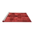 thumbnail image 2 of Ahgly Company Machine Washable Indoor Round Checkered Red Modern Area Rugs, 7' Round, 2 of 4