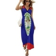 thumbnail image 2 of Flag Of Belize Dress Fashion Boho Beach Long Dresses Female Party Printed Maxi Dress, 2 of 9