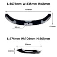 thumbnail image 4 of Car Front Spoiler Splitter Lip For BMW 4 Series F32 F33 F36 M 2014-2020 CB Style Glossy Black, 4 of 10