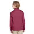 thumbnail image 3 of Team 365 Youth Zone Sonic Heather Performance Quarter-Zip - TT31HY, 3 of 4