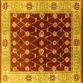 thumbnail image 1 of Ahgly Company Indoor Square Oriental Yellow Traditional Area Rugs, 8' Square, 1 of 4