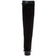 thumbnail image 3 of ALFANI Womens Black Goring Ludlowe Round Toe Block Heel Zip-Up Leather Riding Boot 8.5 M, 3 of 3