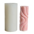 thumbnail image 1 of Silicone Candle Mold for Home Decorations Waxes Mold Water Ripple Cylindrical Candle Making DIY Aromatherapy Candle Art large, 1 of 4