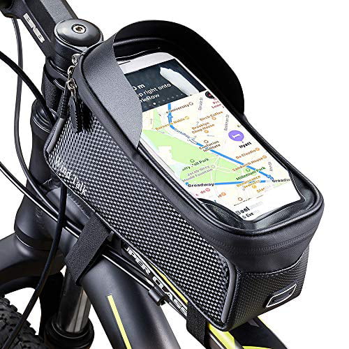 Double Pannier ArcEnCiel Bike Frame Bag Bicycle Top Tube Bag Cell Phone Bag Waterproof Sensitive Touch Screen