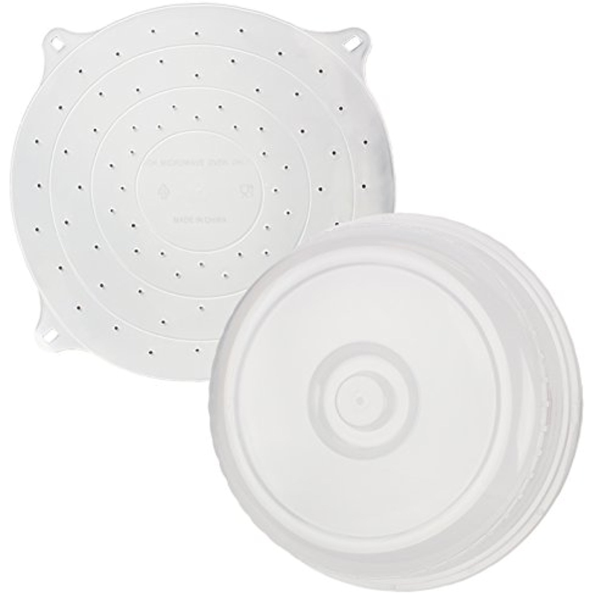 Goferoy Microwave Splatter Cover,Glass Microwave Cover for Food BPA Free,118 Inches Foldable Microwave Plate Cover Silicone Splash Guard