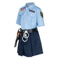 thumbnail image 5 of WOYY Little Boys Officer Co_Stume Dress Up Party Outfits Long Sleeve Shirt Pants Set, Sizes 4-6, 5 of 5