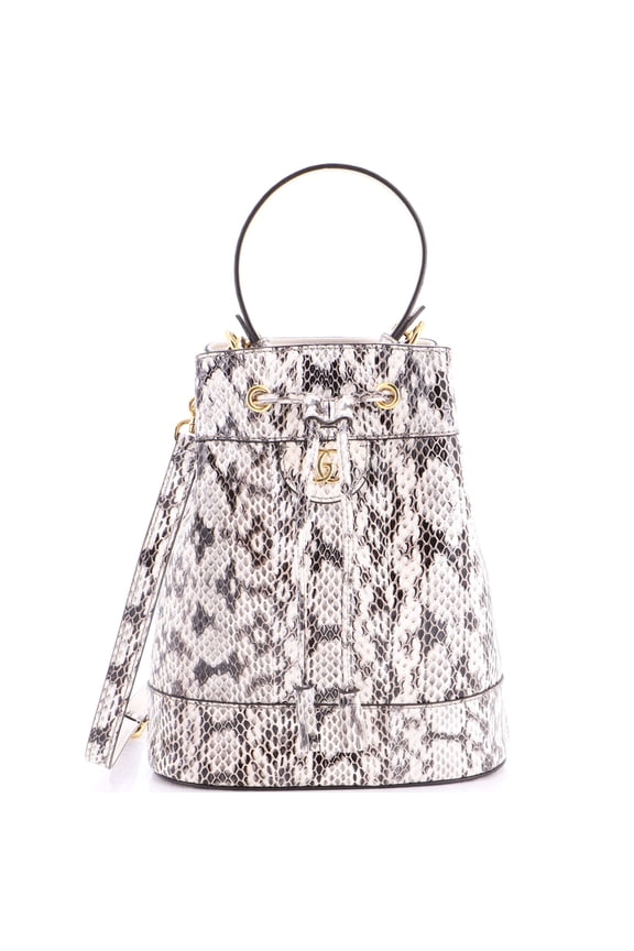 Pre-Owned Ophidia Bucket Bag Python Small By Rebag