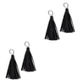 thumbnail image 3 of maskred Trendy 2 Pieces Leather Tassels DIY Jewelry Findings Key Chain Ring Bags Charms Style A 2Set, 3 of 6