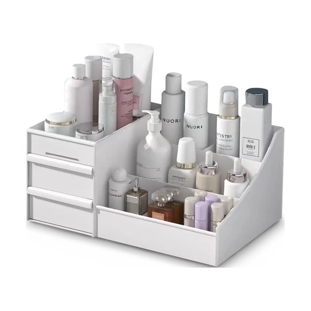 Organizador de Maquillaje Idea Nuova Plástico color blanco