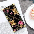 thumbnail image 6 of FKBRCL4U Compatible with Samsung Galaxy S23 Plus Case, Pink Golden Chain Tropical Flower Luxury Golden Decoration for Girl Women Soft TPU Shockproof Protective Hard PC Back, 6 of 7