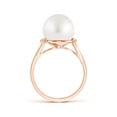 thumbnail image 2 of ANGARA South Sea Cultured Pearl and Diamond Bypass Ring in 14K Rose Gold for Women | June Birthstone, Birthday, Anniversary, Jewelry Gift for Women | Pearl Ring, 2 of 7
