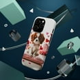thumbnail image 3 of DistinctInk Tough Case for Apple iPhone 13 PRO (6.1" Screen), Compatible with MagSafe Charging - Valentine's Day Cavalier King Charle Spaniel Puppy, 3 of 6