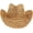 Brown, variant on Women Hollow Out Straw Cowboy Hat, Western Cowgirl Hat for Party, Foldable Vacation Beach Sun Hat with Wide Brim for Summer