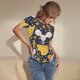 thumbnail image 3 of Balery Mouse Cheese Body de cuello redondo de manga corta para mujer Tops de manga corta Tops básicos-XX-Large, 3 of 7