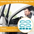thumbnail image 2 of Cubierta de Tazón de Mango de Puerta Interior para Jeep Renegade 2015-2023 Marco de Decoración de Mango Interior Azul Claro ABS 4 Pcs, 2 of 6