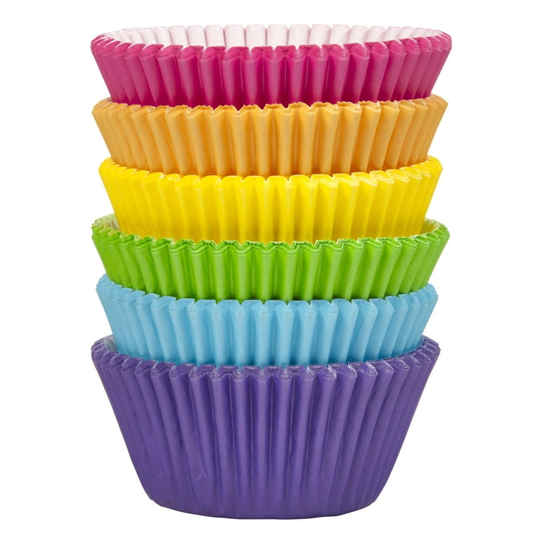 Wilton Rainbow Brights Cupcake Liners, 150-Count, Assorted