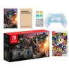 Nintendo Switch Monster Hunter Limited Console Set Plus Monster Hunter Rise Deluxe Edition, Bundle With Super Bomberman R And Mytrix Wireless Switch Pro Controller and Accessories