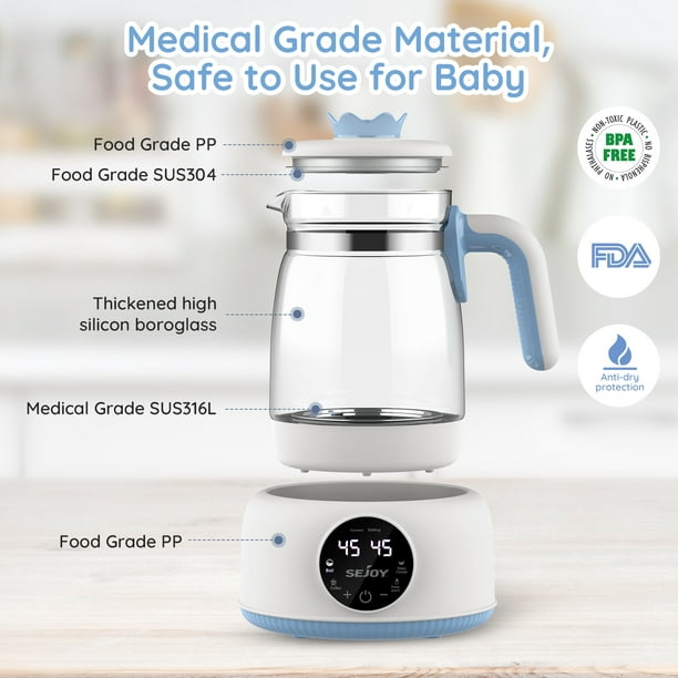Buy BabyEXO Baby Formula Kettle Precise Temperature Formula Mixing Water  Kettle 24 Hours Baby Milk Warmer 1.2L Formula Maker BPA-Free Boil-Dry  Protection Quick Bottle Warmer (with Steamer Box) Online at desertcartINDIA
